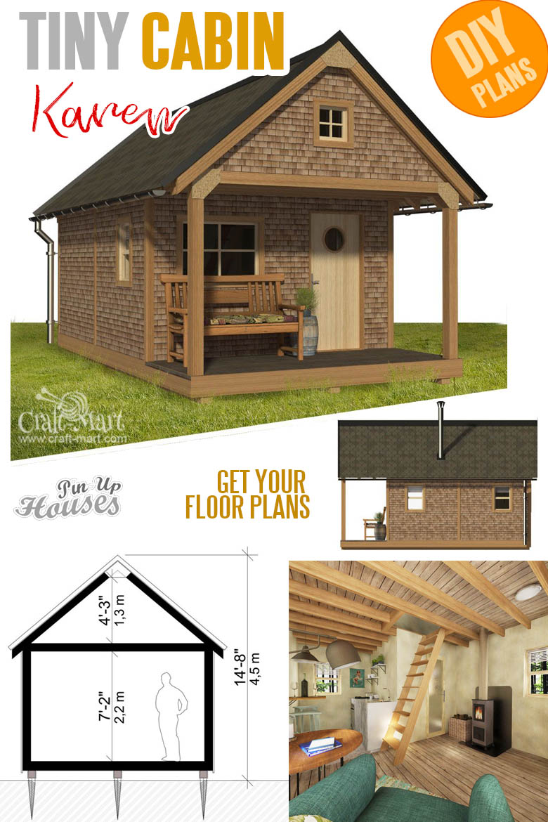 one room cabin plans with cost to build - Basic Cabin Karen