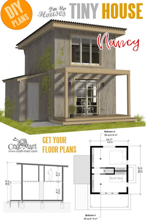 16 Cutest Tiny Home Plans with Cost to Build - Craft-Mart