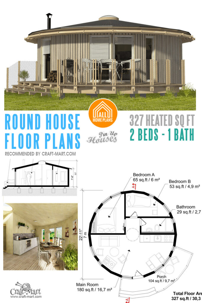 Tiny Round house plans
