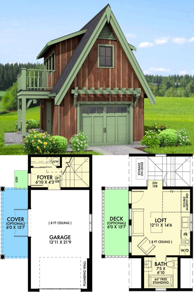 American Gothic Tiny House Floor Plan