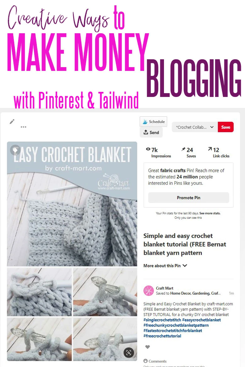 how to make passive income blogging with Pinterest and Tailwind 