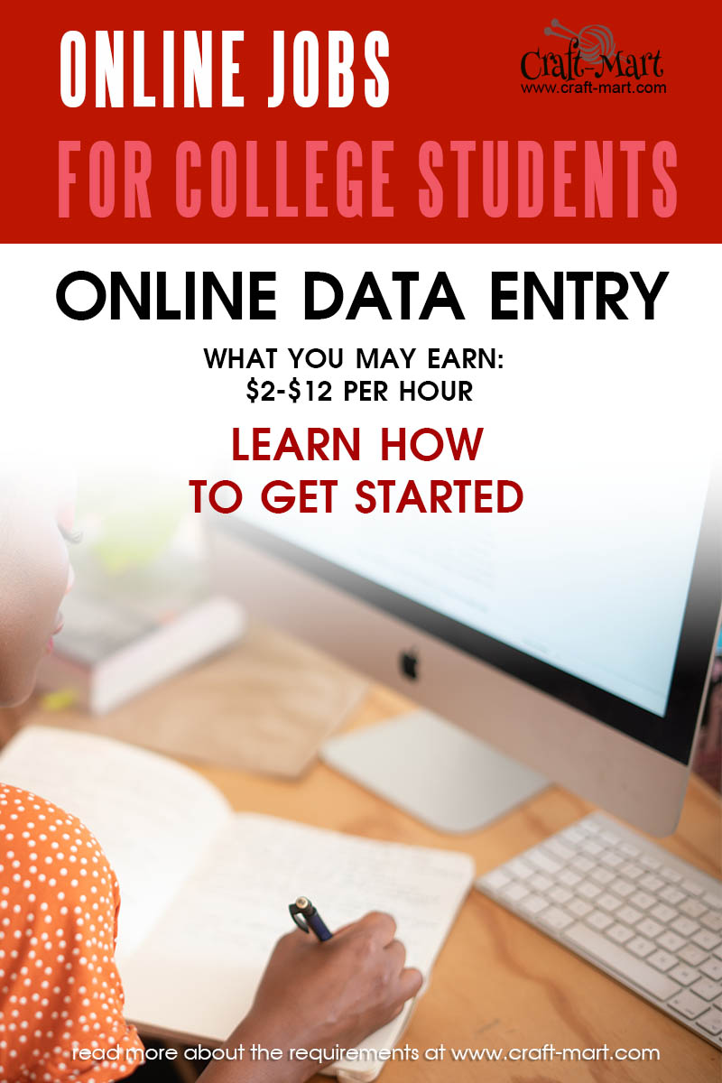 Data Entry online jobs for college students with no experience