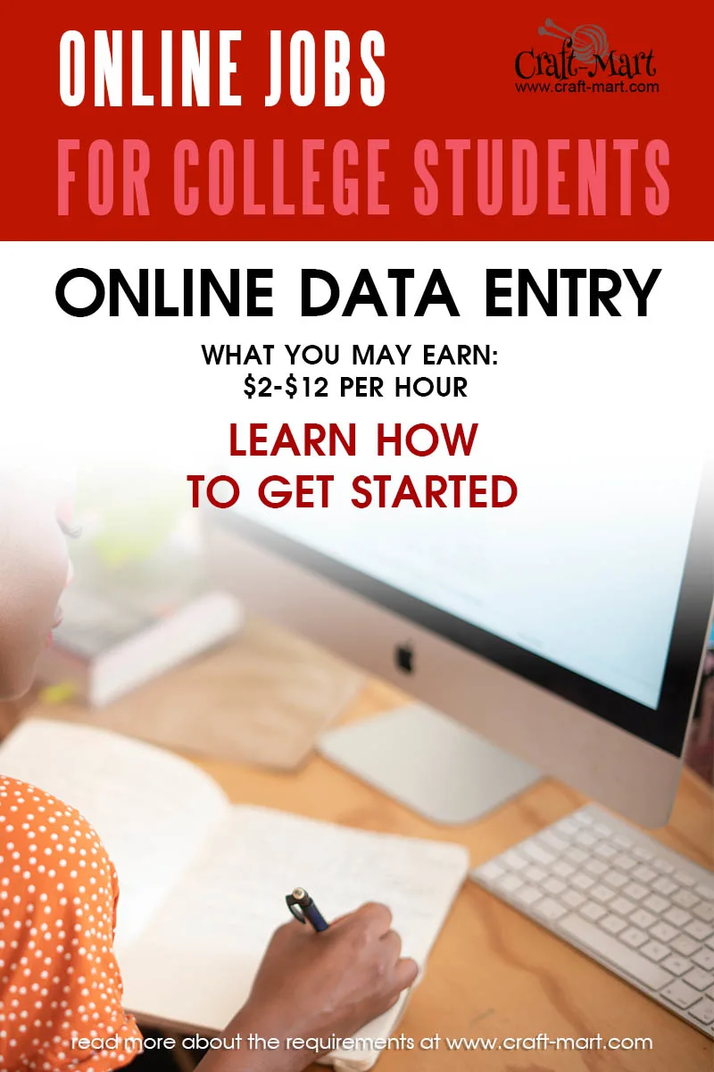 Data Entry online jobs for college students with no experience