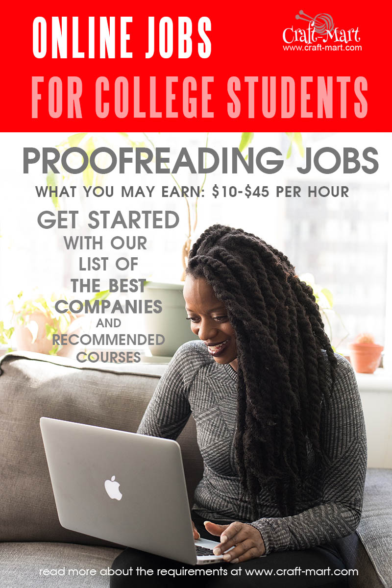Proofreader online jobs for students to earn money
