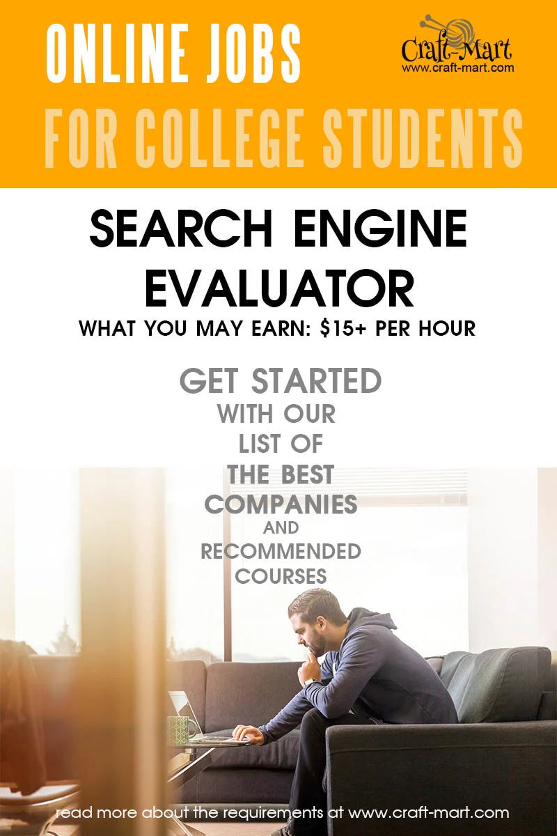Search Engine Evaluator online jobs for students to earn money with no experience