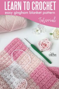 Crochet Baby Blanket Pattern (pink gingham - free and easy) - Craft-Mart