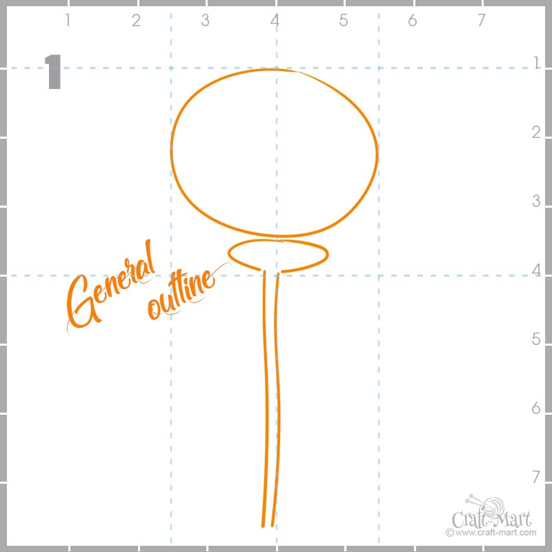 drawing a rose outline using a grid