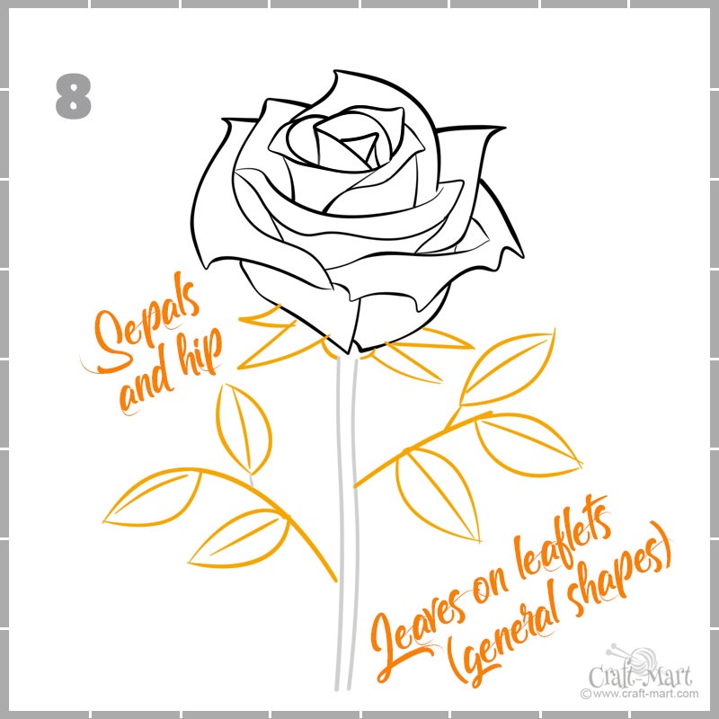 How to Draw Parts of a Rose - Really Easy Drawing Tutorial