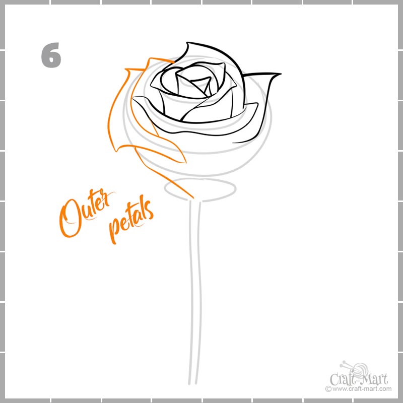 How To Draw A Rose Step By Step Guide For Beginners Craft Mart