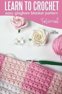 Crochet Baby Blanket Pattern (pink gingham - free and easy) - Craft-Mart