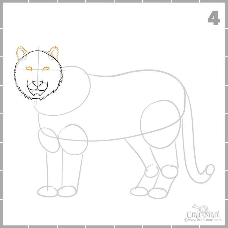 Line Illustration Of A Tiger Head Stock Illustration - Download Image Now -  Tiger, Head, Animal Head - iStock