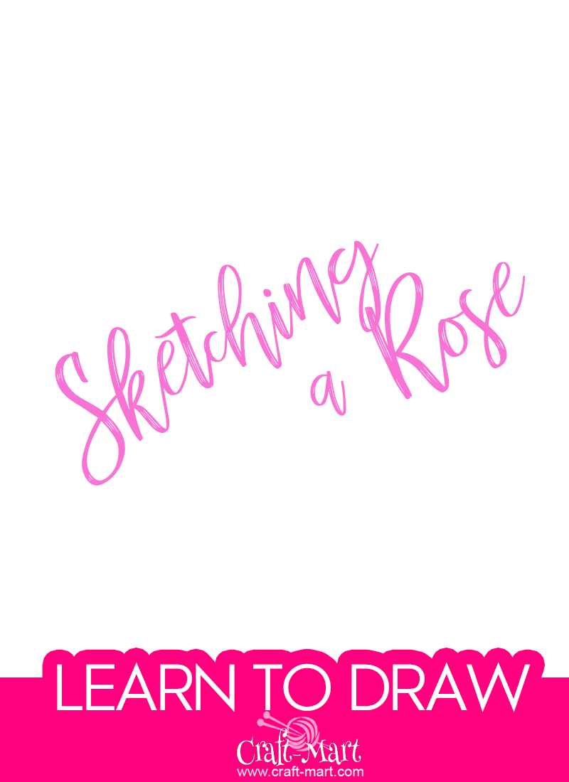 rose flower sketching demo