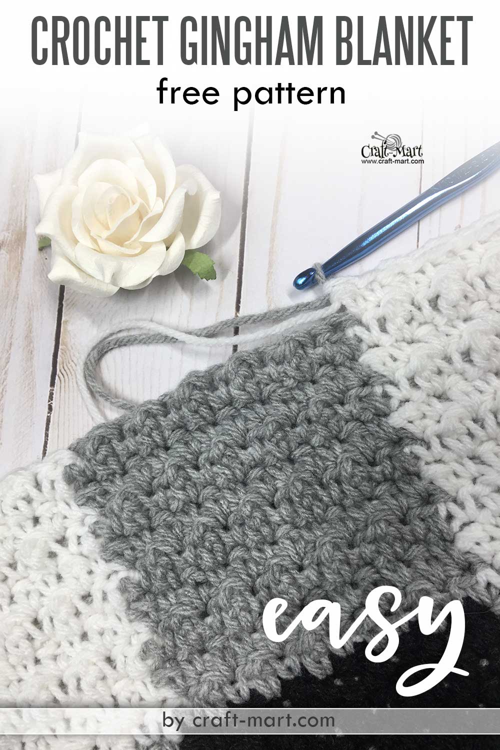Easy Crochet Blanket Farmhouse Style CraftMart