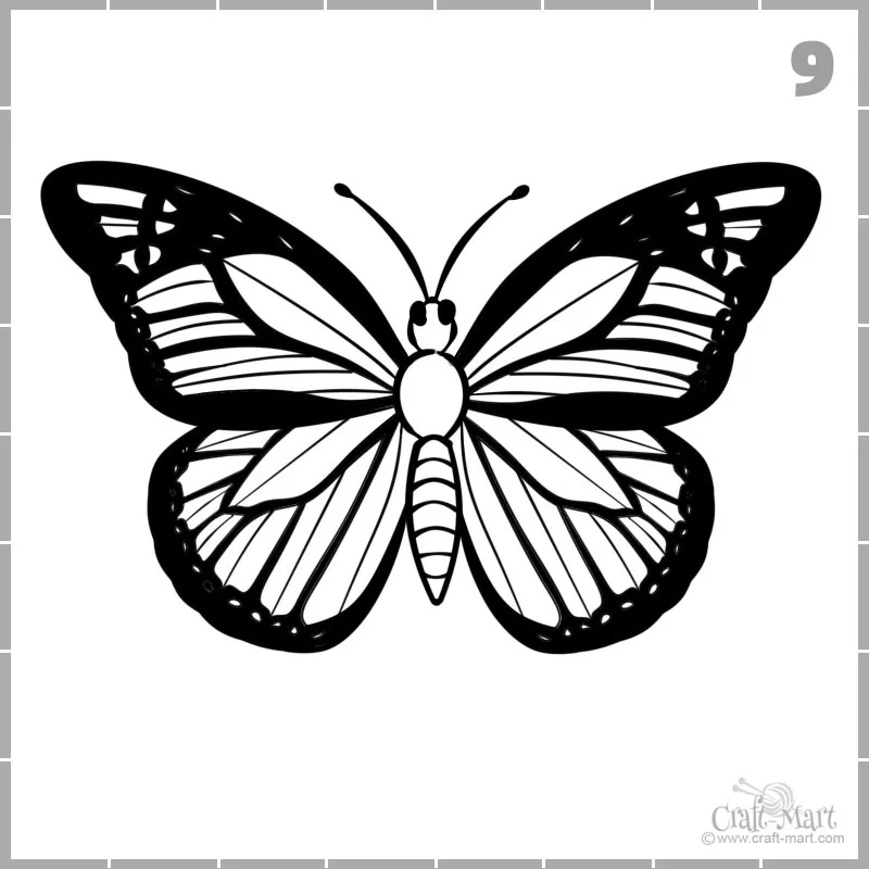 How to Draw a Butterfly Easy-Peasy & Fast ! {for kids, teens and adults}