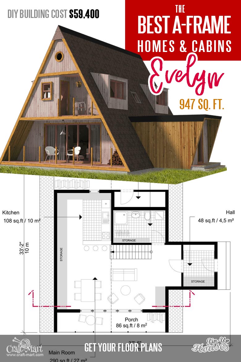 Cool A-frame Tiny House Plans (plus tiny cabins and sheds) - Craft