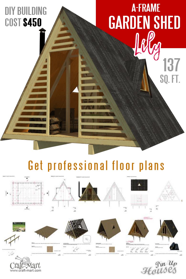 A-Frame Shed Plans "Lily" 