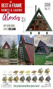 a frame cabin floor plans with loft Alexis