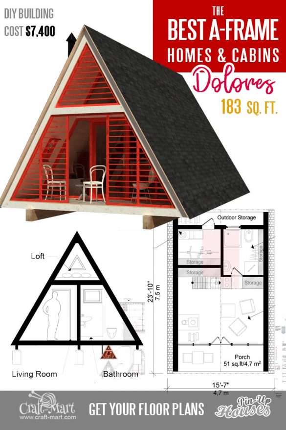 cool-a-frame-tiny-house-plans-plus-tiny-cabins-and-sheds-craft-mart