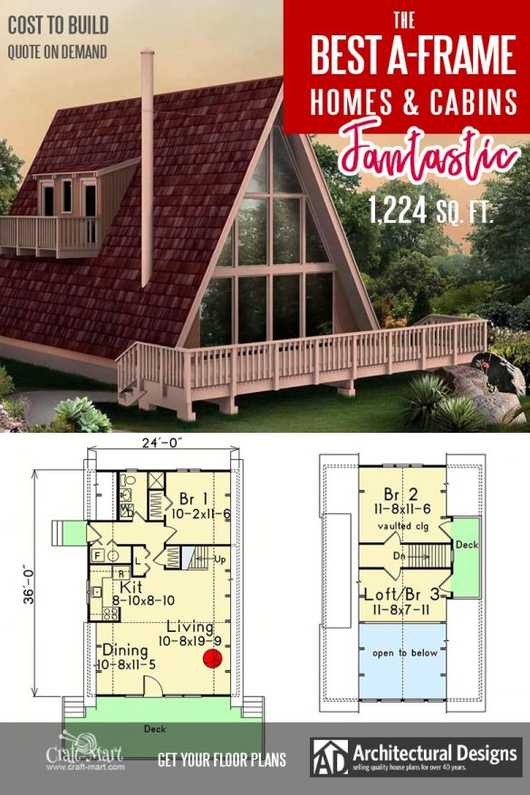 Cool A-frame Tiny House Plans (plus tiny cabins and sheds) - Craft-Mart