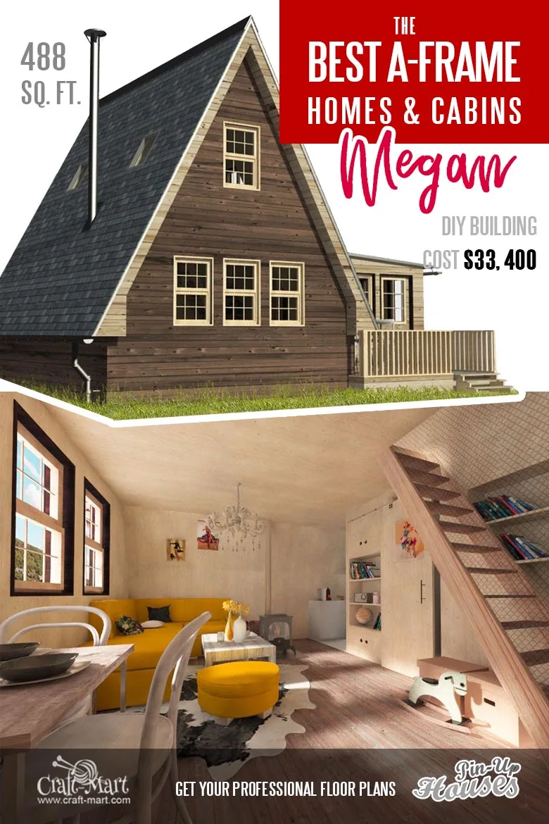 A-Frame tiny House Plans "Megan"