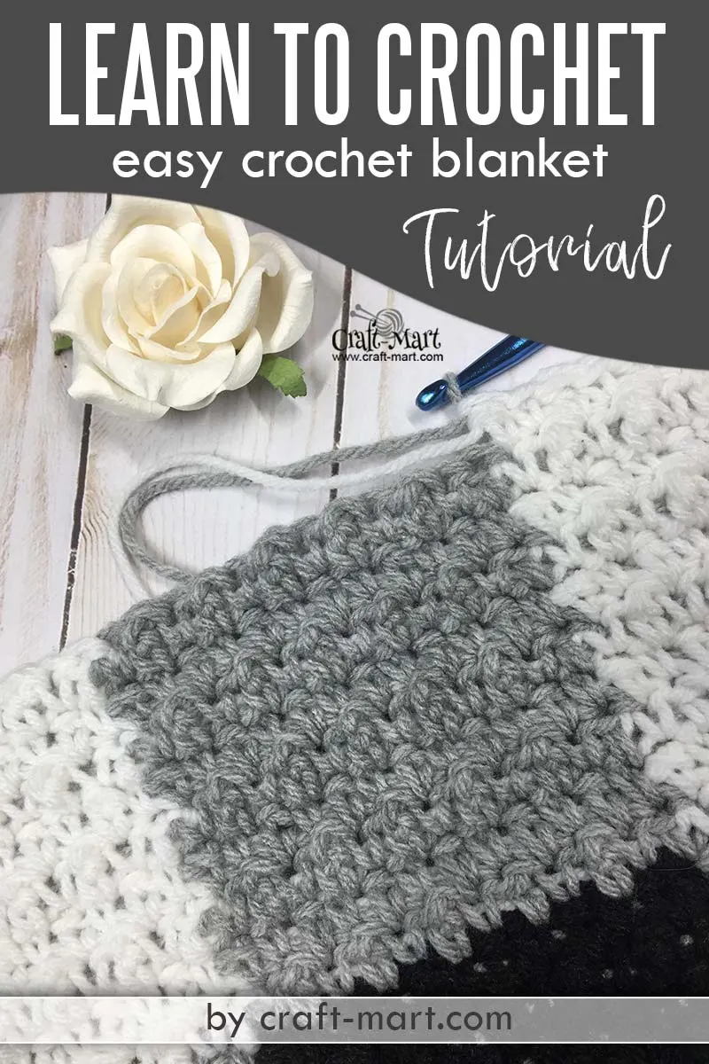 Learn to Crochet Easy Blanket (farmhouse style)