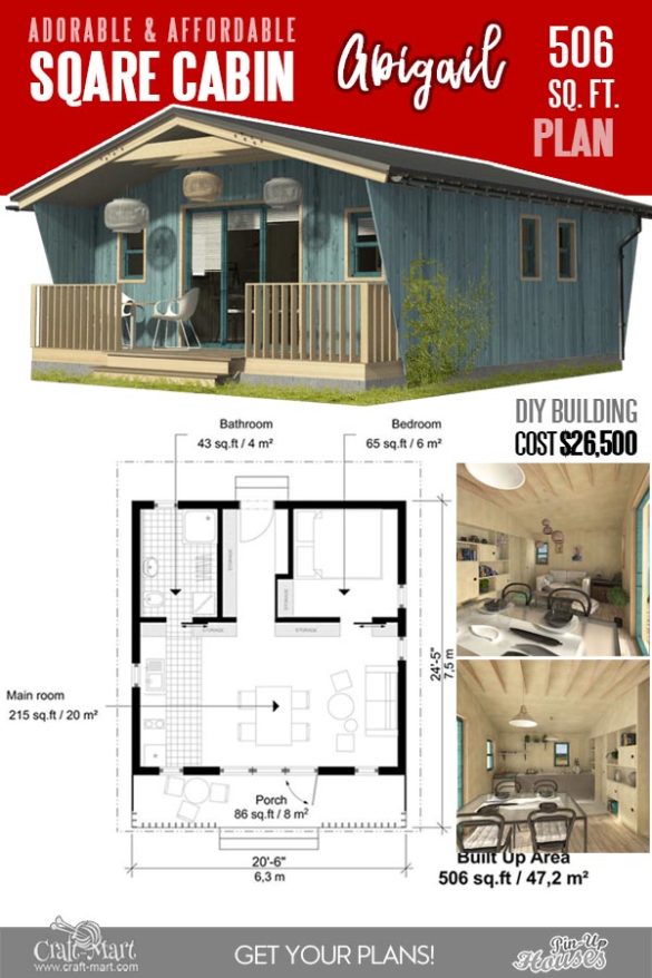 13 Best Small Cabin Plans with Cost to Build - Craft-Mart