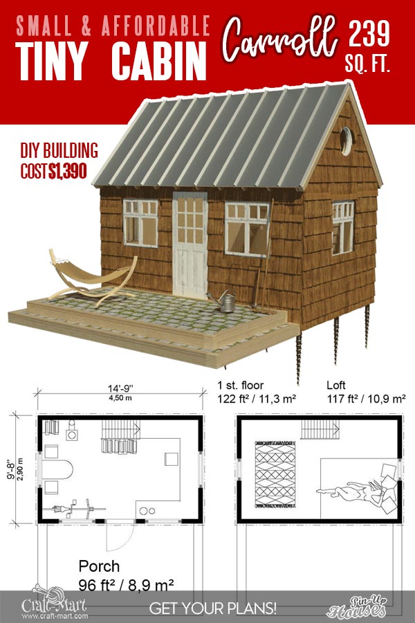 small wood cabin floor plans