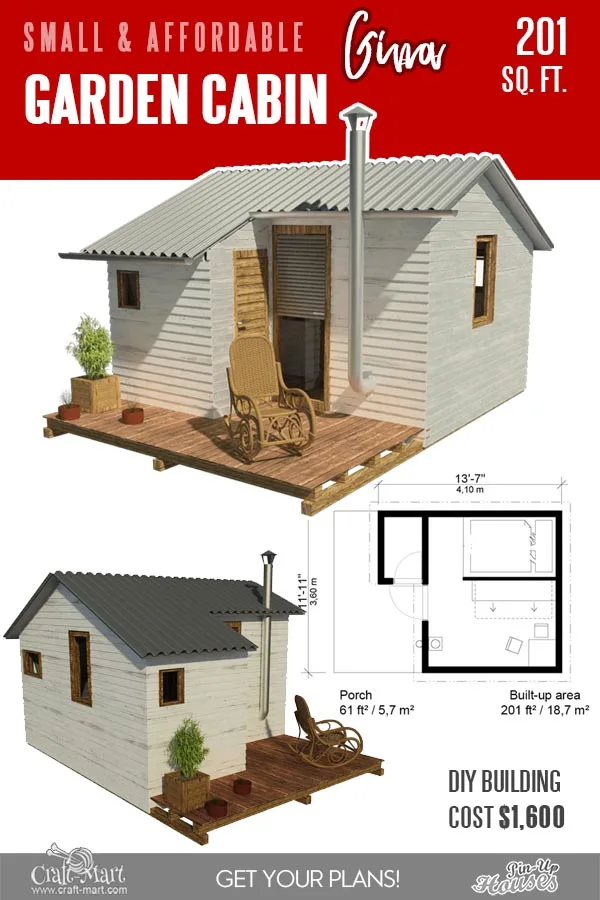 Garden Cabin floor plans