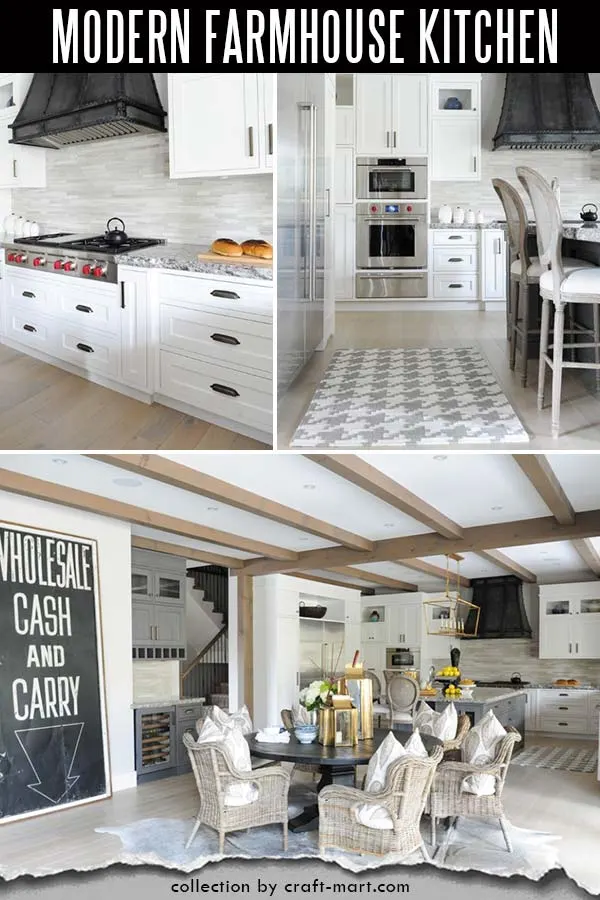 White and bright farmhouse kitchen