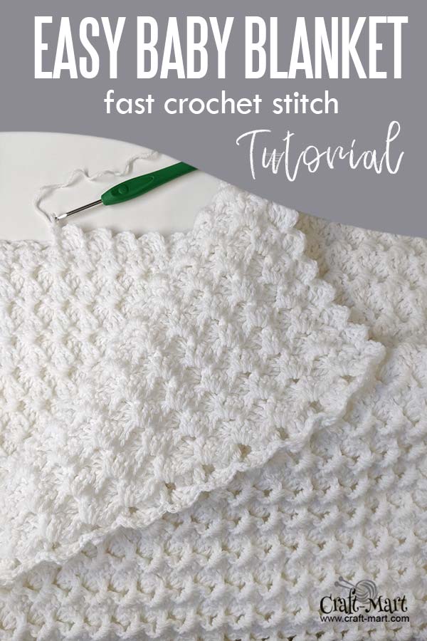 Quick and easy crochet best sale baby blanket