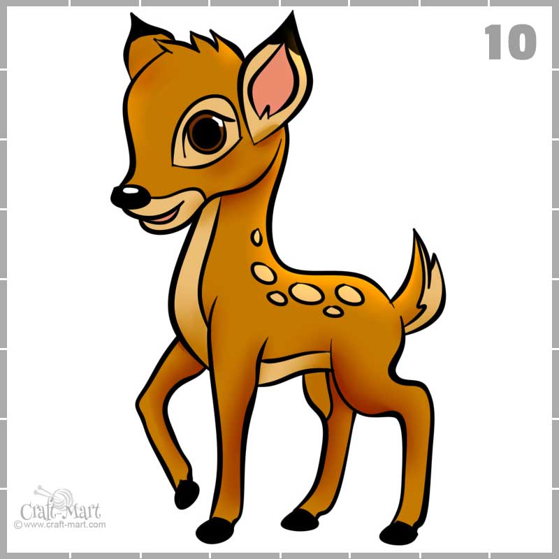 How To Draw A Baby Deer Step By Step