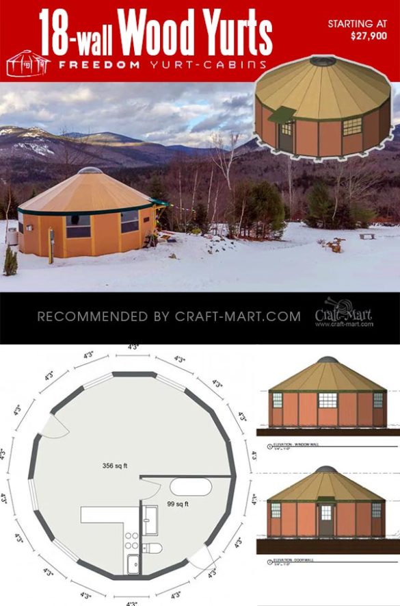 Coolest Wooden Yurt Kits for Sale You Can Assemble in 3 Days! CraftMart