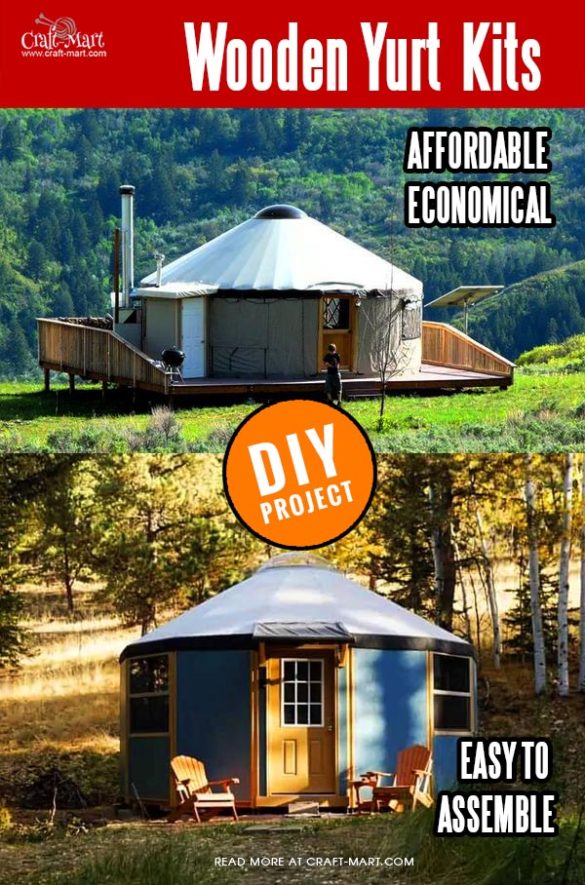 Coolest Wooden Yurt Kits for Sale You Can Assemble in 3-5 Days! - Craft ...