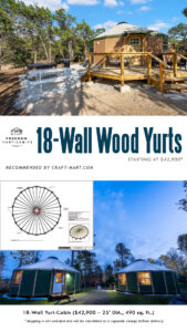 18-Wall Yurt-Cabin - 490 sq. ft.