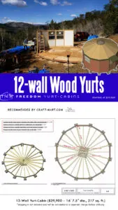 12-wall Freedom Yurt Kits