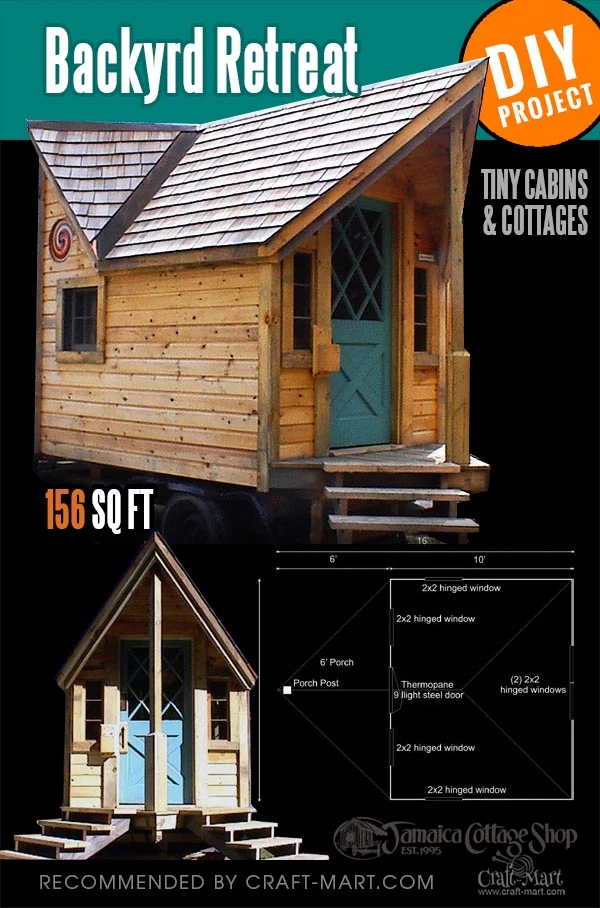 tiny cabin kit for a garden