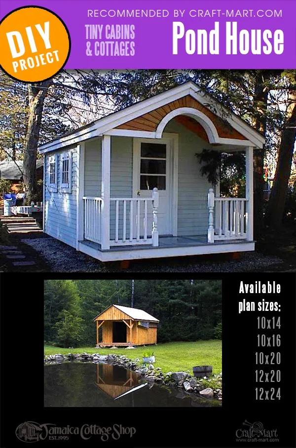 pond house prefab cabin kit for sale