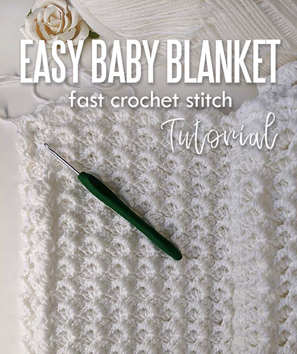 Crochet baby blanket discount tutorial for beginners