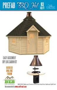 Grill log cabin kit