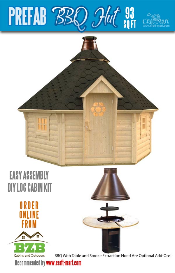 Grill log cabin kit