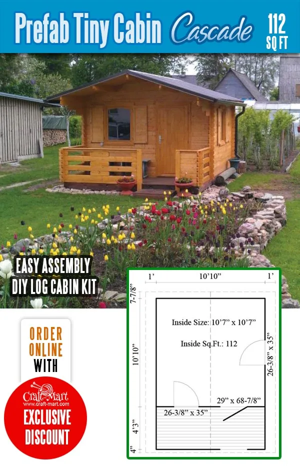 Prefab tiny cabin kits Cascade