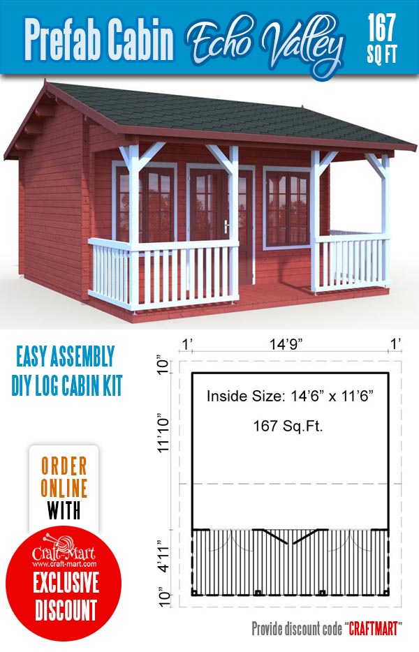 Prefab Tiny Log Cabin Echo Valley