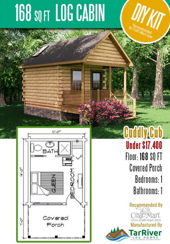 Tiny Log Cabin Kits - Easy DIY Project - Craft-Mart