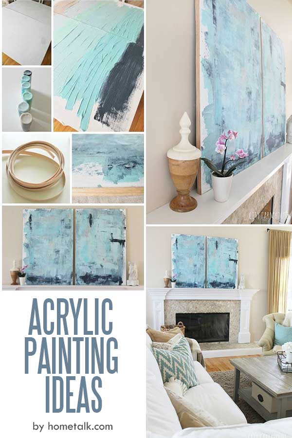 Canvas Painting Idea: A Coastal Look For Under $30