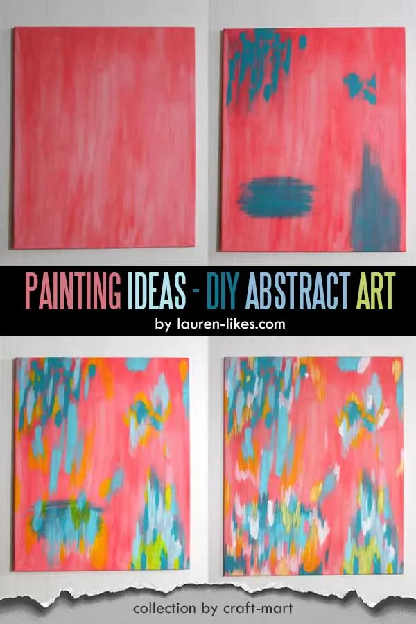 Painting Idea on Canvas: DIY Abstract Art