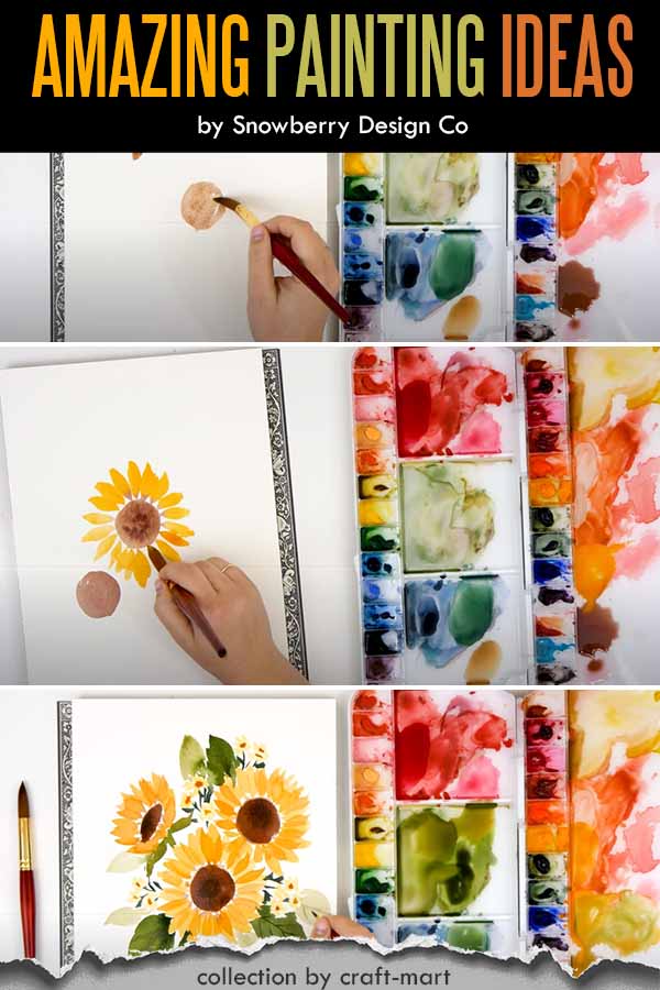 acrylic painting for beginners step by step flowers