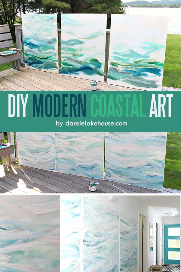 DIY MODERN COASTAL ART