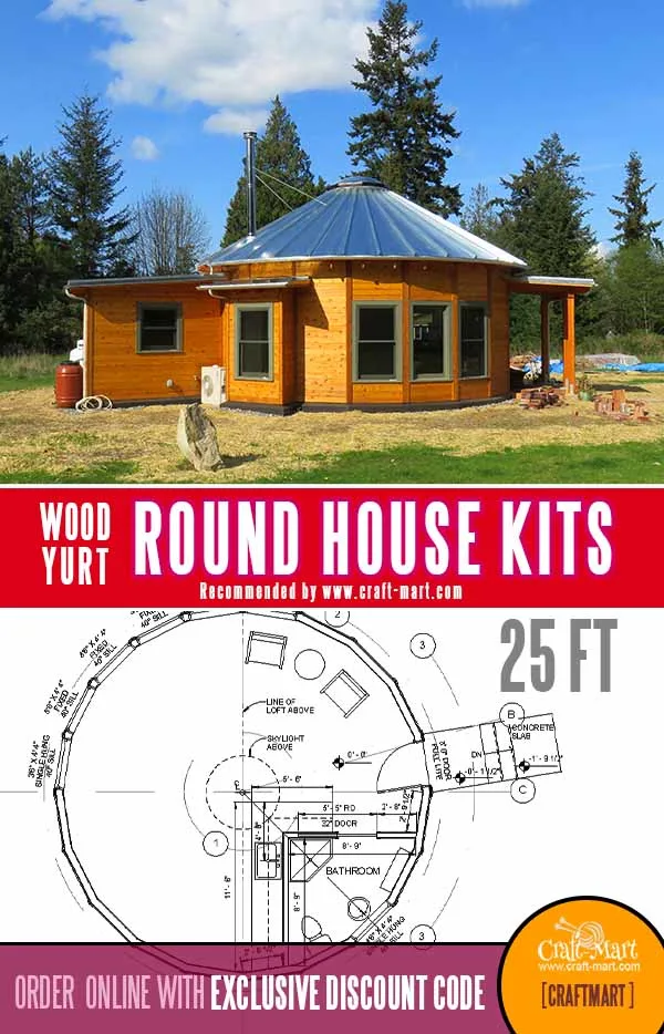 510 sq ft round cabin