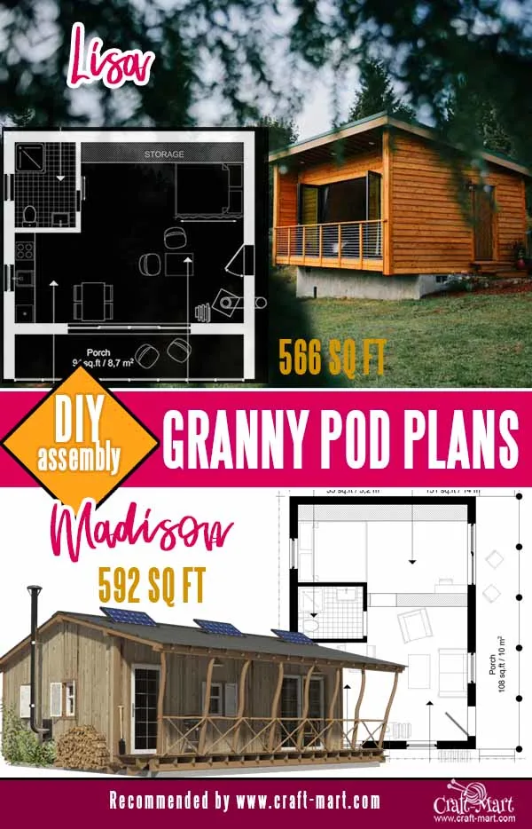 minimalist cabin and rustic pod plans