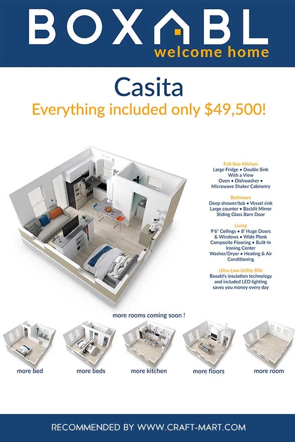 casita foldable modular homes configurations